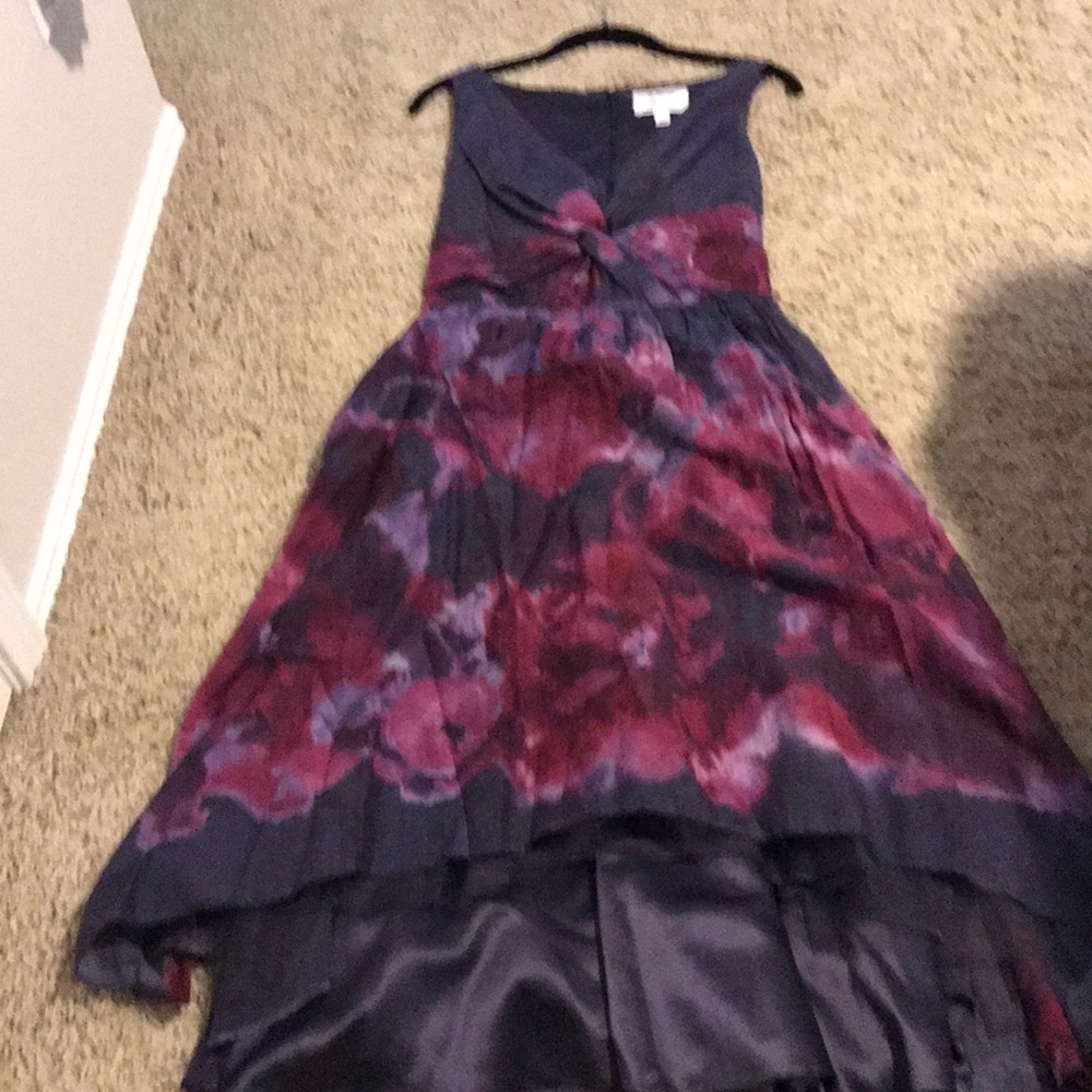 Purple floral dress